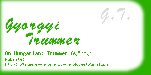 gyorgyi trummer business card